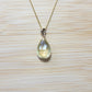 Lemon quartz necklace handmade 14k gold filled crystal 