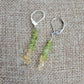 Minimalist Bar Earrings Peridot Citrine Gemstone Drop Dangle Boho Crystal Jewelry Sterling Silver Handmade