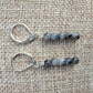 Minimalist Bar Earrings Gemstone Labradorite Crystal Drop Dangle Boho Jewelry Sterling Silver Handmade