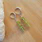 Minimalist Bar Earrings Peridot Gemstone Crystal Drop Dangle Boho Jewelry Sterling Silver Handmade