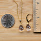 Jewelry Set Mystic Quartz Crystal  Gemstone Earrings and Necklace set 14k gold filled genuine precious stones