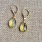 Jewelry Set Lemon Quartz Crystal Gemstone Earrings and Necklace set 14k gold filled genuine precious stones