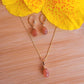 Jewelry Set Sunstone Crystal Gemstone Earrings and Necklace set 14k gold filled genuine precious stones