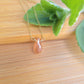 Sunstone Floating Necklace Crystal Gemstone 14K Gold Filled Minimalist Jewelry Handmade Simple