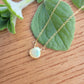 Ethopian Opal Floating Necklace Quartz Crystal Gemstone October Birthstone Minimalist Jewelry Handmade