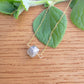 Gray Moonstone Floating Necklace Crystal Gemstone Gold Minimalist Jewelry Handmade June Birthstone