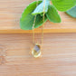 Floating Necklace Lemon Quartz Crystal Gemstone 14K Gold Filled Minimalist Jewelry Handmade