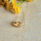 CITRINE Floating Necklace Quartz Crystal Gemstone 14K Gold Filled Minimalist Jewelry November Birthstone