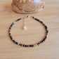  Namibia beaded anklet crystal gemstone ankle bracelet 14k gold filled 