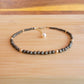 Pyrite beaded anklet crystal gemstone ankle bracelet 14k gold filled