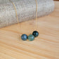 Green Moss Agate Floating Necklace 3 Stone  Crystal Gemstone Minimalist Jewelry Handmade Simple