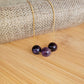 Amethyst Floating Necklace 3 Stone Crystal February Birthstone Gemstone Minimalist Jewelry Handmade