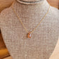 Sunstone Floating Necklace Crystal Gemstone 14K Gold Filled Minimalist Jewelry Handmade Simple