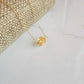 CITRINE Floating Necklace Quartz Crystal Gemstone 14K Gold Filled Minimalist Jewelry November Birthstone