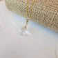 Rock Crystal Quartz Necklace Genuine Clear Quartz April Birthstone Handmade Drop Necklace