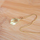 Lemon Quartz  Gemstone Drop Necklace 14K Gold Filled Genuine Handmade Spiral Briolette Crystal Best Gift ofr Her