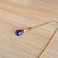 GENUINE Amethyst Necklace February Birthstone Gemstone  14K Gold Filled Handmade Briolette Best Gift for Her