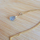 Labradorite  Drop Necklace 14K Gold Filled Genuine Gemstone Handmade Briolette  Best Gift for Her