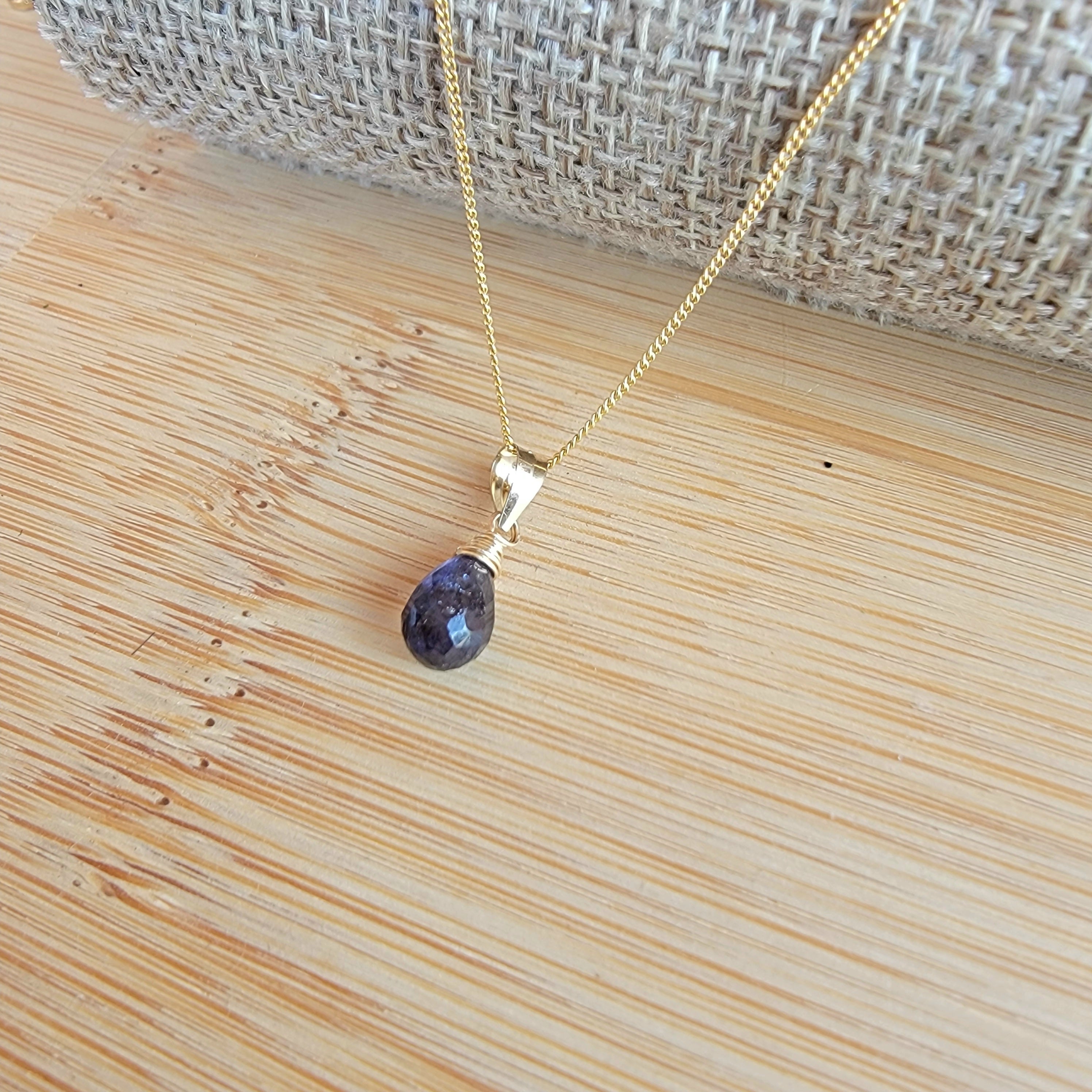 Iolite necklace on sale