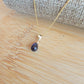 Iolite Necklace 14K Gold Filled Genuine Natural Gemstone Handmade Best Gift for Her Dainty Briolette