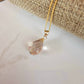 MYSTIC Quartz Drop Necklace 14K Gold Filled Genuine Handmade Briolette