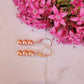 Peach Pearl Earrings Swarovski Drop Dangle Gemstone Boho Jewelry Sterling Silver