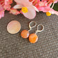 Carnelian Earrings Drop Dangle Boho Gemstone Sterling Silver