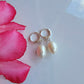 White Pearl Earrings Drop Dangle Gemstone Boho Jewelry Sterling Silver