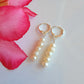 White Pearl Earrings Drop Dangle Gemstone Boho Jewelry Sterling Silver