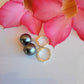 Swarovski Black Pearl Earrings Dangle Drop Sterling Silver