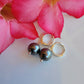 Swarovski Black Pearl Earrings Dangle Drop Sterling Silver