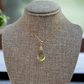 Lemon Quartz  Gemstone Drop Necklace 14K Gold Filled Genuine Handmade Spiral Briolette Crystal Best Gift ofr Her