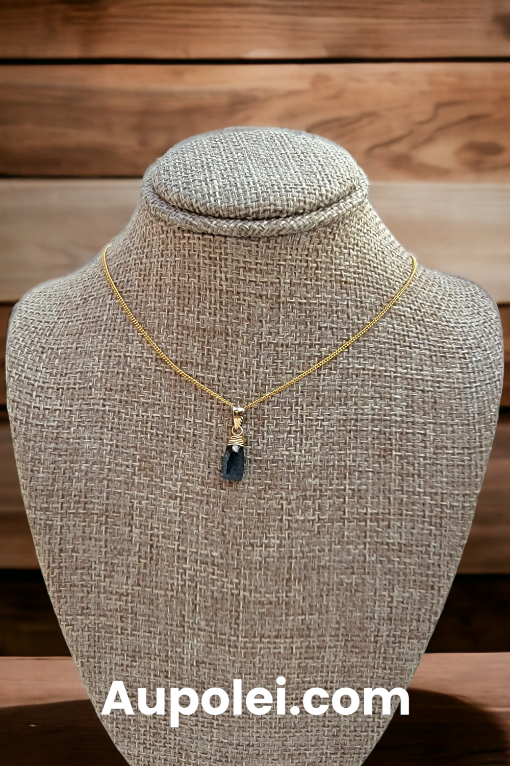 Kyanite Gemstone Necklace 14K Gold Filled Dainty Delicate Necklace Genuine Natural Best Gift for Her handmade