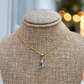 Swiss Blue Topaz Drop Necklace December Birthstone GENUINE Gemstone 14K Gold Filled Dainty Delicate Best Gift for Her