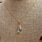 Green Amethyst Quartz Genuine Gemstonehandmade Briolette February Birthstone