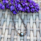 Tahitian Pearl Necklace Choker with genuine smoky quartz gemstone crystals, black south sea pearl