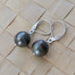 Tahitian Black Pearl Earrings Dangle
