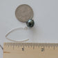 Tahitian Pearl Earrings Dangle Drop set in Solid Sterling Silver Barouqe June Birthstone Black South Sea Pearl