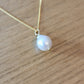 Baroque Pearl Drop Necklace 14K Gold Filled Dainty Delicate Necklace June Birthstone