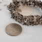 Natural Smoky Quarts Wrap Bracelet Gemstone Raw Chips set in Memory Wire