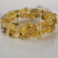Natural Wax Opal Wrap Bracelet Gemstone Raw Chips set in Memory Wire
