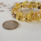 Natural Wax Opal Wrap Bracelet Gemstone Raw Chips set in Memory Wire