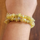 Natural Wax Opal Wrap Bracelet Gemstone Raw Chips set in Memory Wire