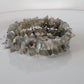 Labradorite Wrap Bracelet Gemstone Raw Chips set in Memory Wire