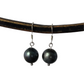 Tahitian Black Pearl Earrings Dangle