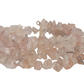Rose Pink Quarts Wrap Bracelet Gemstone Raw Chips set in Memory Wire