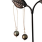Tahitian Black Pearl Earrings Dangle