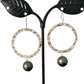 Tahitian Black Pearl Earrings Dangle