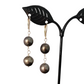 Tahitian Black Pearl Earrings Dangle
